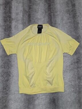 MISBHV Highlighter Yellow Cropped Streetwear Stretchy Top Size L/XL
